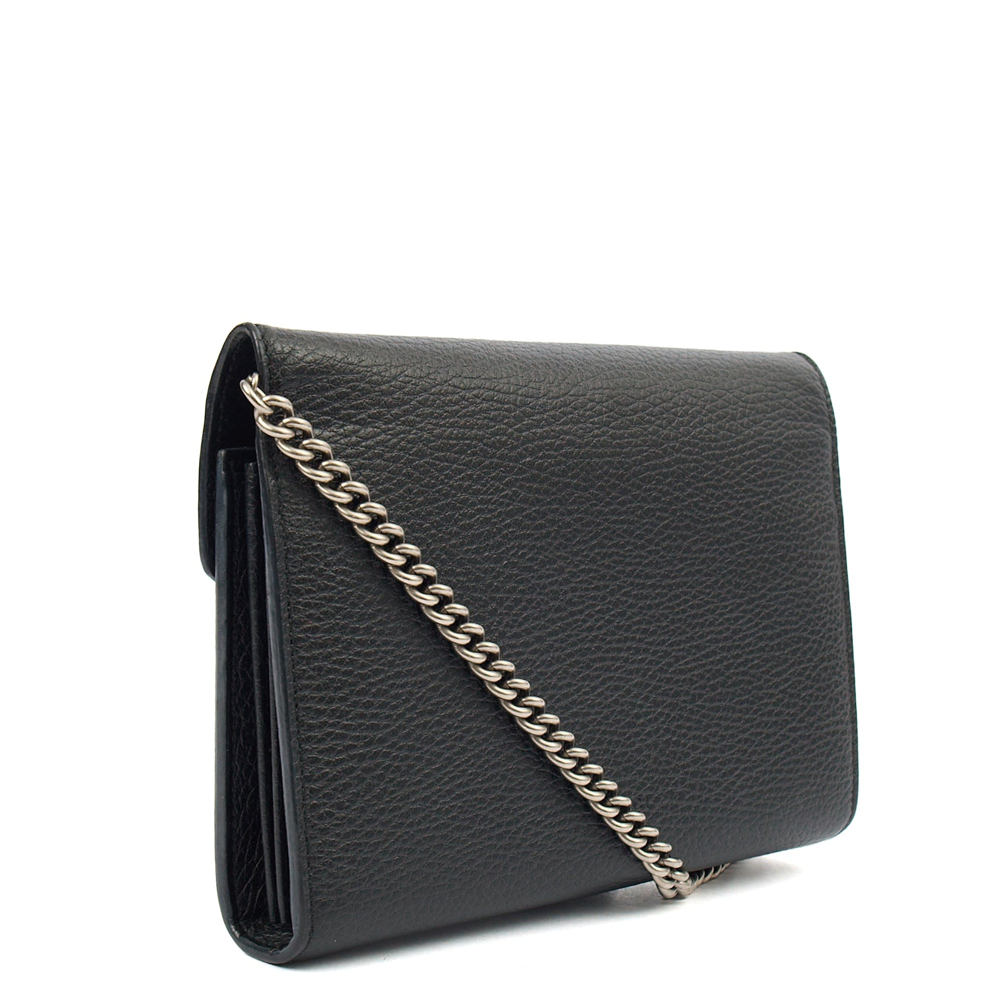 Gucci Cross Body Dionysus Chain Wallet in Black, Leather — Alternate View 9