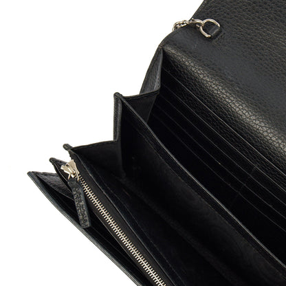 Gucci Cross Body Dionysus Chain Wallet in Black, Leather — Lifestyle View