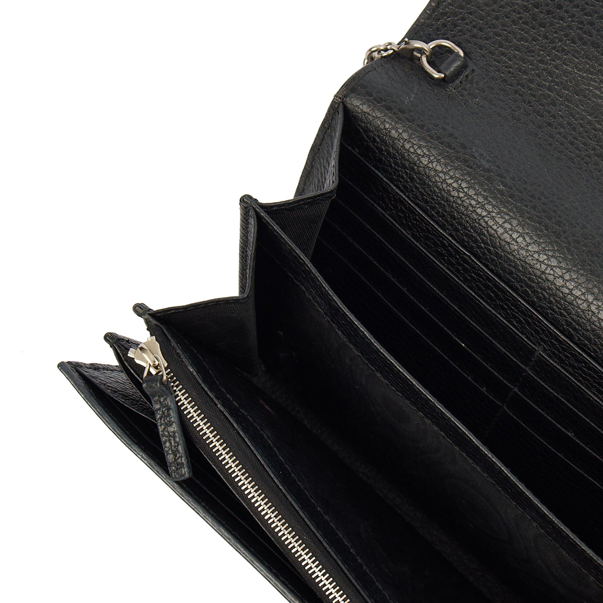 Gucci Cross Body Dionysus Chain Wallet in Black, Leather — Alternate View 12