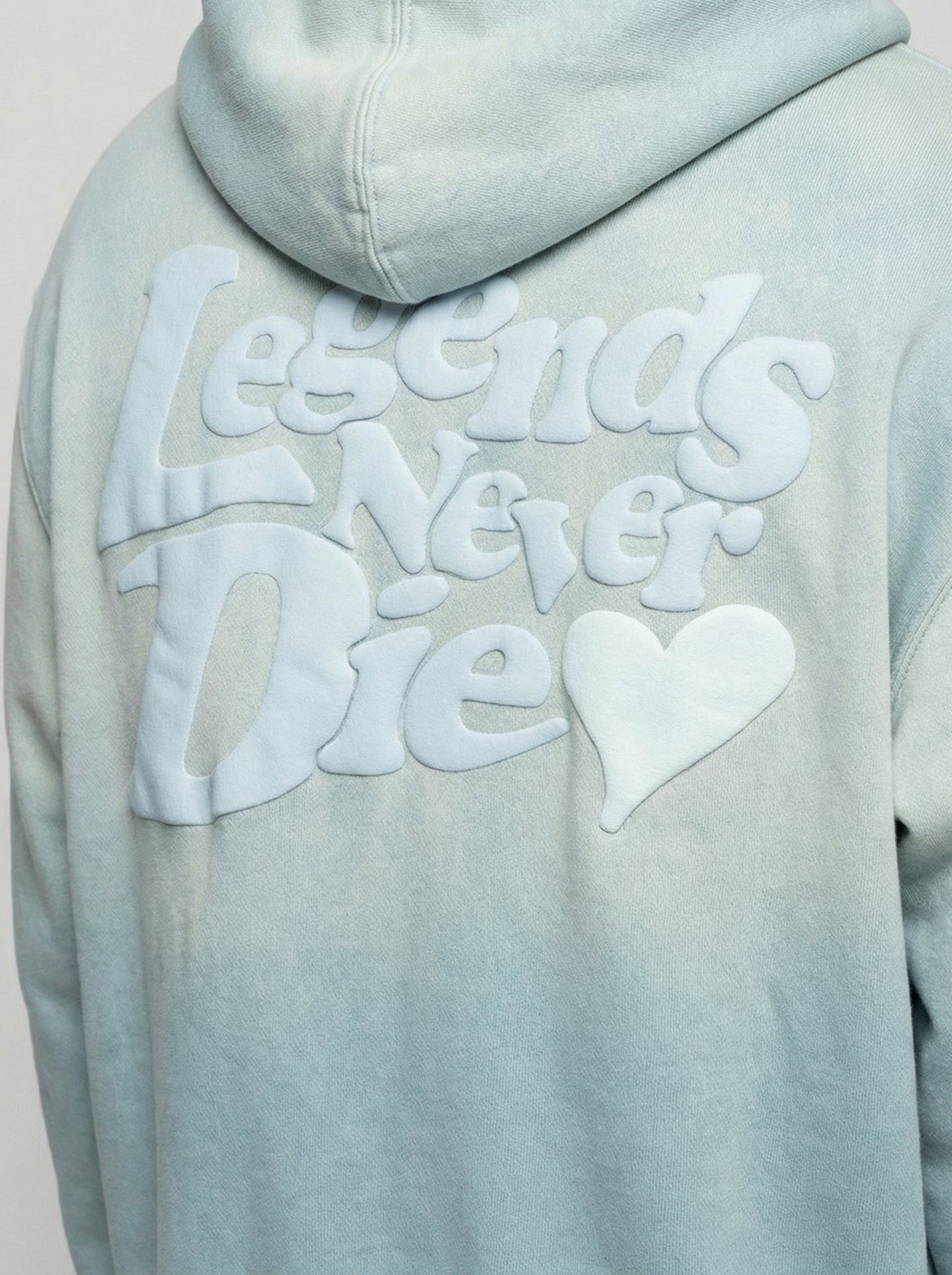 Legende Paris LND GRADIENT HOOD - ICY BLUE — XS — Back View