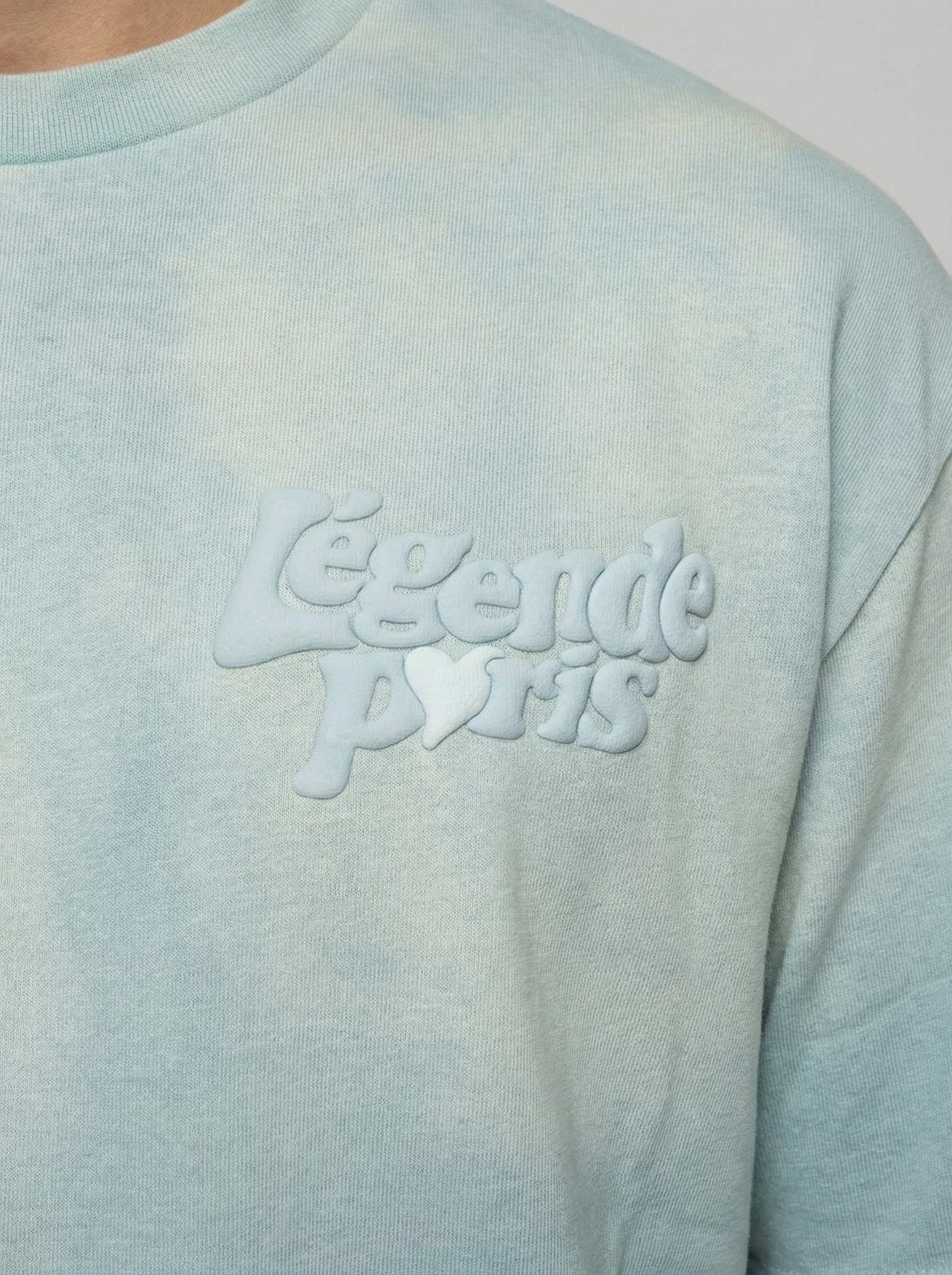 Legende Paris LND GRADIENT T-SHIRT - ICY BLUE — XS — Back View