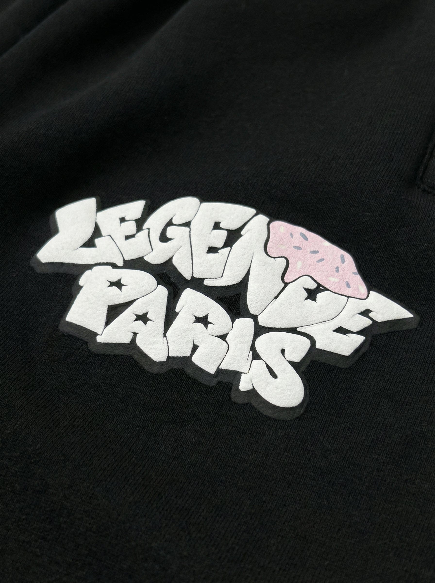 Legende Paris COLD WORLD HOOD - BLACK — XS — Back View