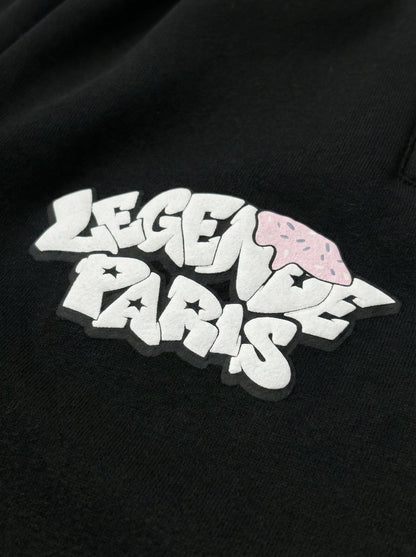 Legende Paris COLD WORLD HOOD - BLACK — XS — Back View