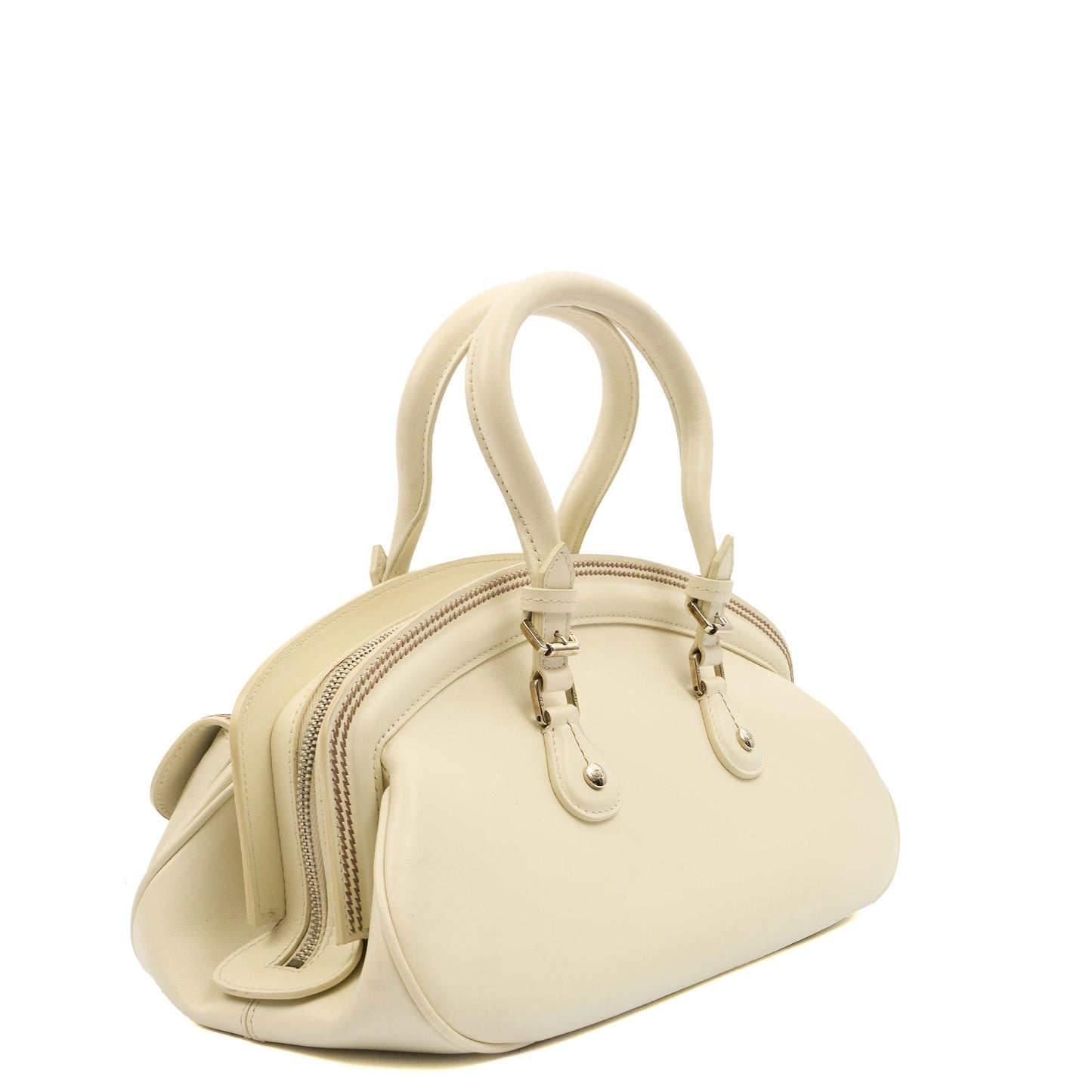 Christian Dior Shoulder Bag Detective Bag in Neutral, Leather — Back View