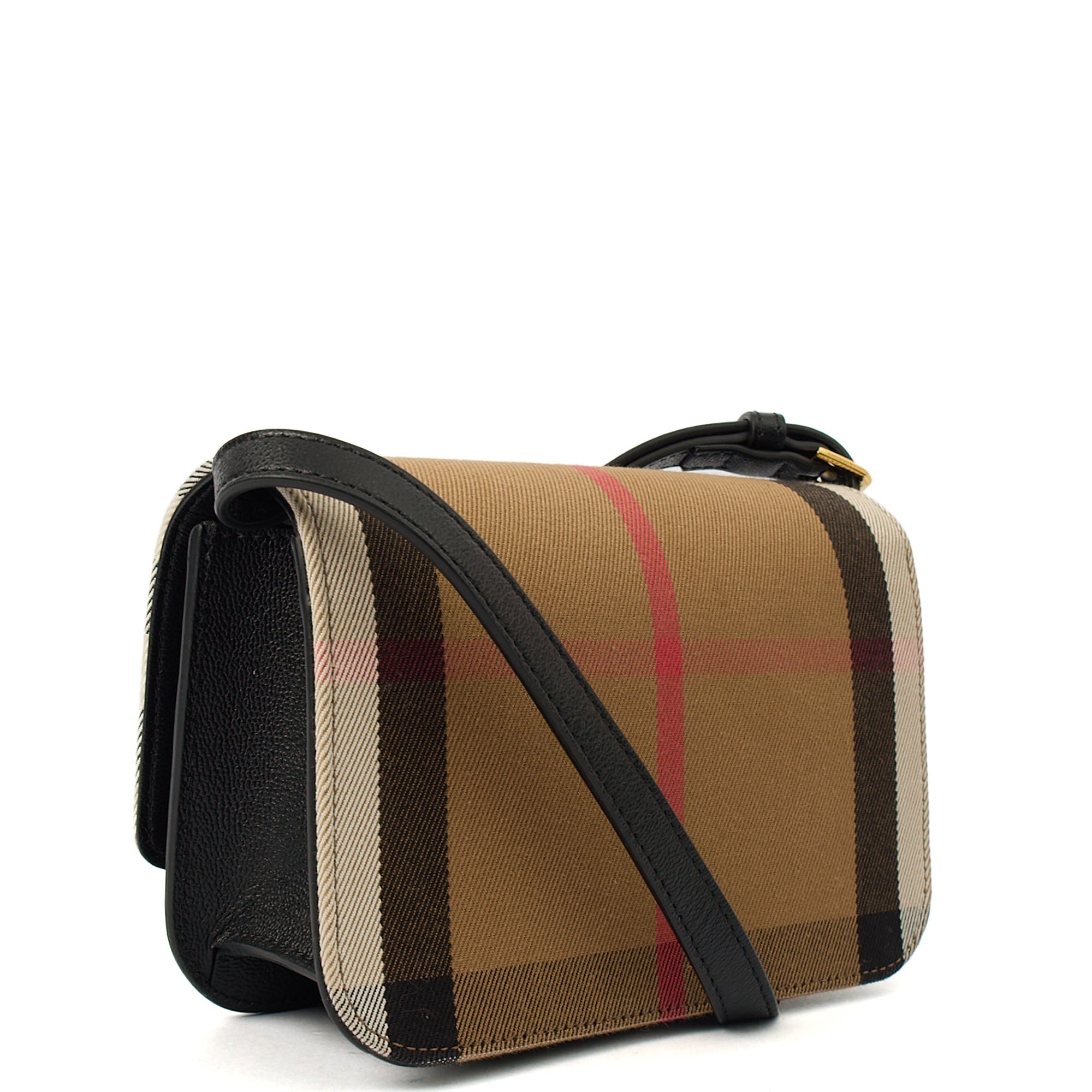 Burberry Cross Body Maddison in Nova Check, Fabric — Back View
