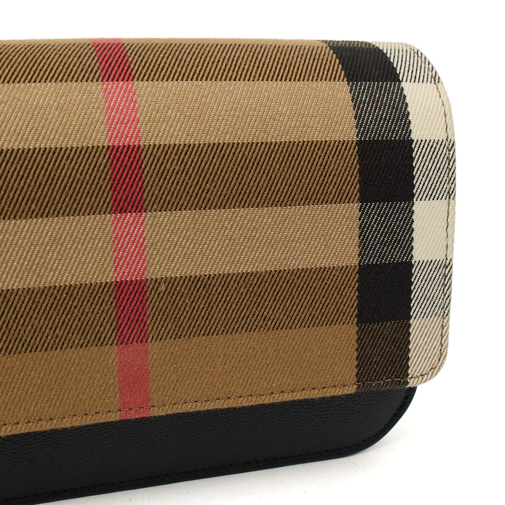 Burberry Cross Body Maddison in Nova Check, Fabric — Side View