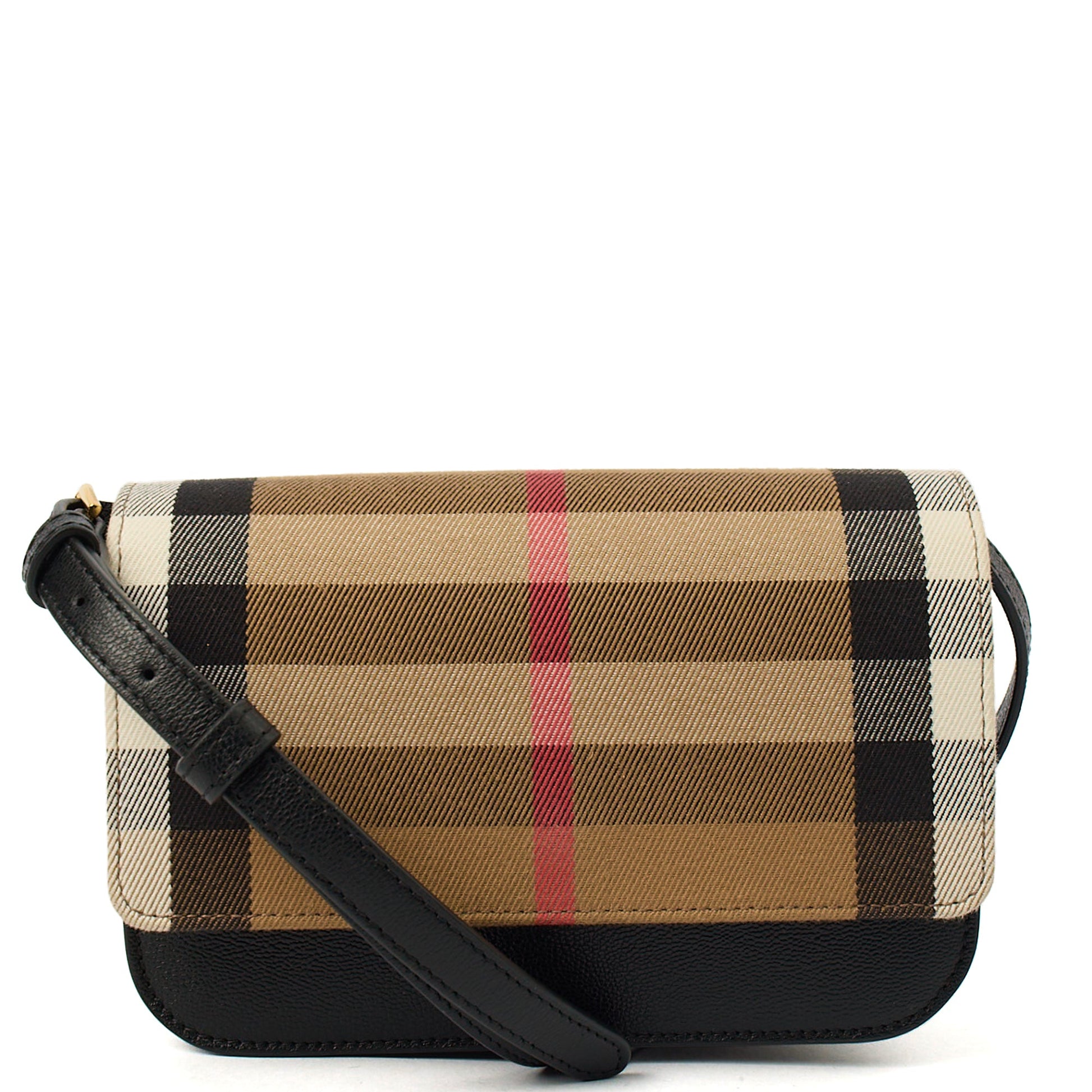 Burberry Cross Body Maddison in Nova Check, Fabric — Front View