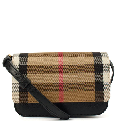 Burberry Cross Body Maddison in Nova Check, Fabric — Front View