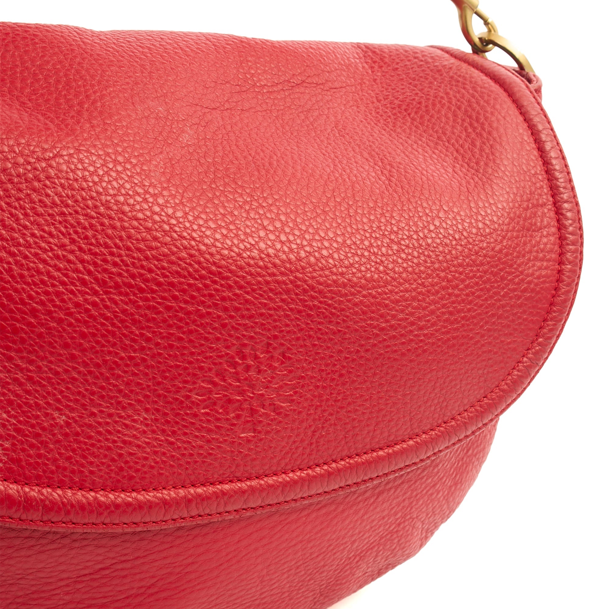 Mulberry Satchel Effie Satchel in Scarlet Red, Leather — Lifestyle View