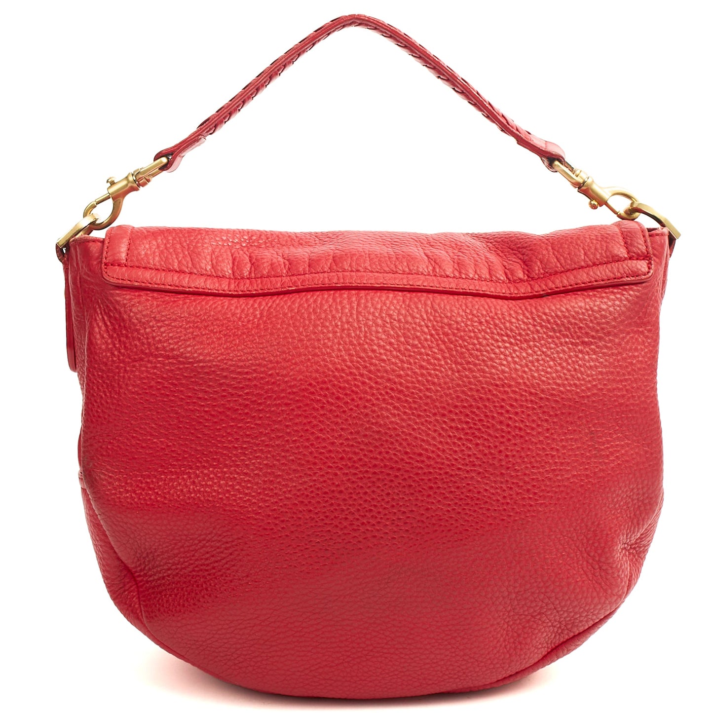 Mulberry Satchel Effie Satchel in Scarlet Red, Leather — Back View