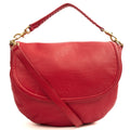 Mulberry Satchel Effie Satchel in Scarlet Red, Leather — Front View
