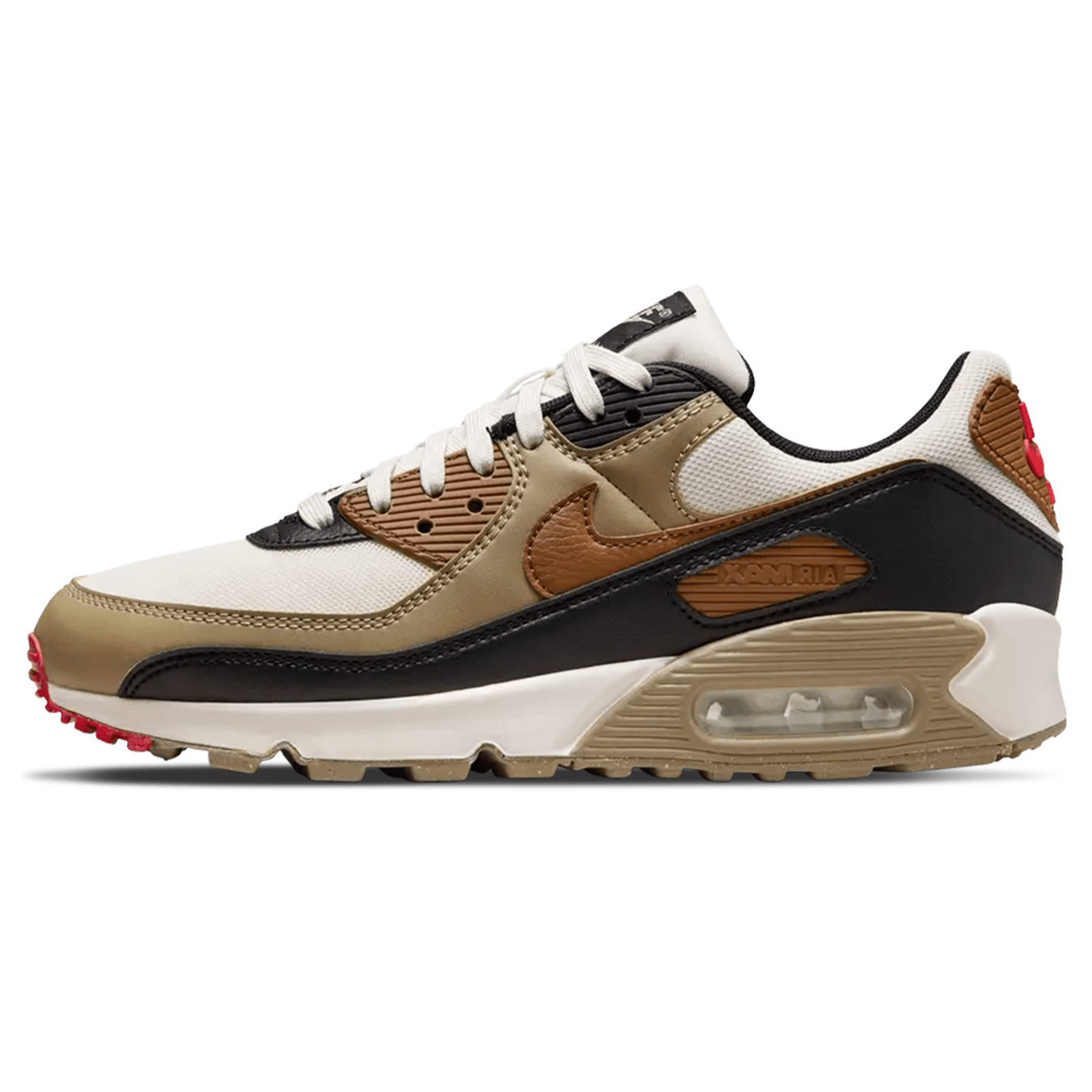 Nike Air Max 90 Wmns 'Light British Tan Khaki' — UK 2.5 | EU 35.5 | US 5 — Front View