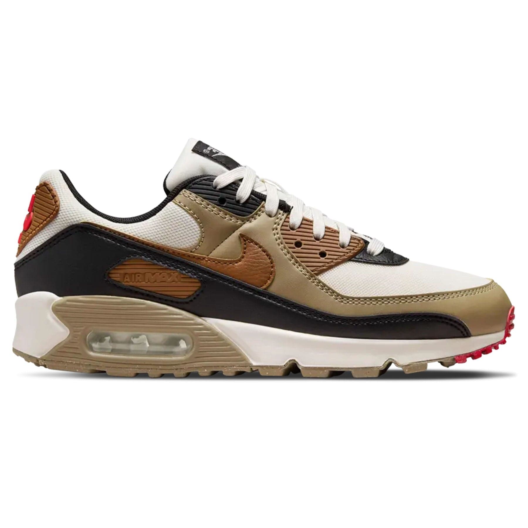 Nike Air Max 90 Wmns 'Light British Tan Khaki' — UK 2.5 | EU 35.5 | US 5 — Side View