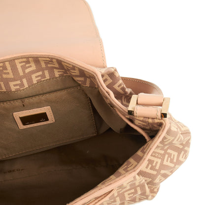 Fendi Shoulder Bag  BAGUETTE MAMMA in Zucca FF, Canvas — Detail View