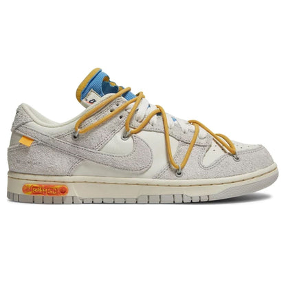 Off-White x Nike Dunk Low 'Lot 34 of 50' — UK 3 | EU 35.5 | US 3.5 — Side View
