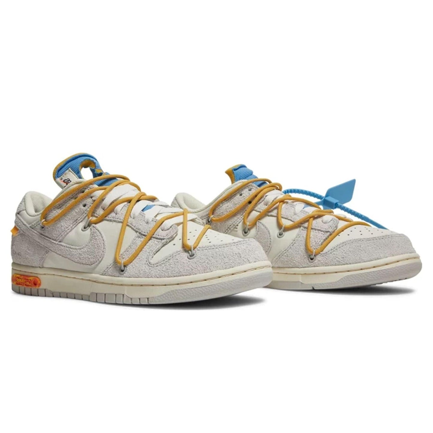 Off-White x Nike Dunk Low 'Lot 34 of 50' — UK 3 | EU 35.5 | US 3.5 — Top View