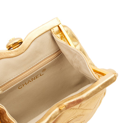 Chanel Cross Body Belt Bag in Metallic, Calfskin Leather — Alternate View 10