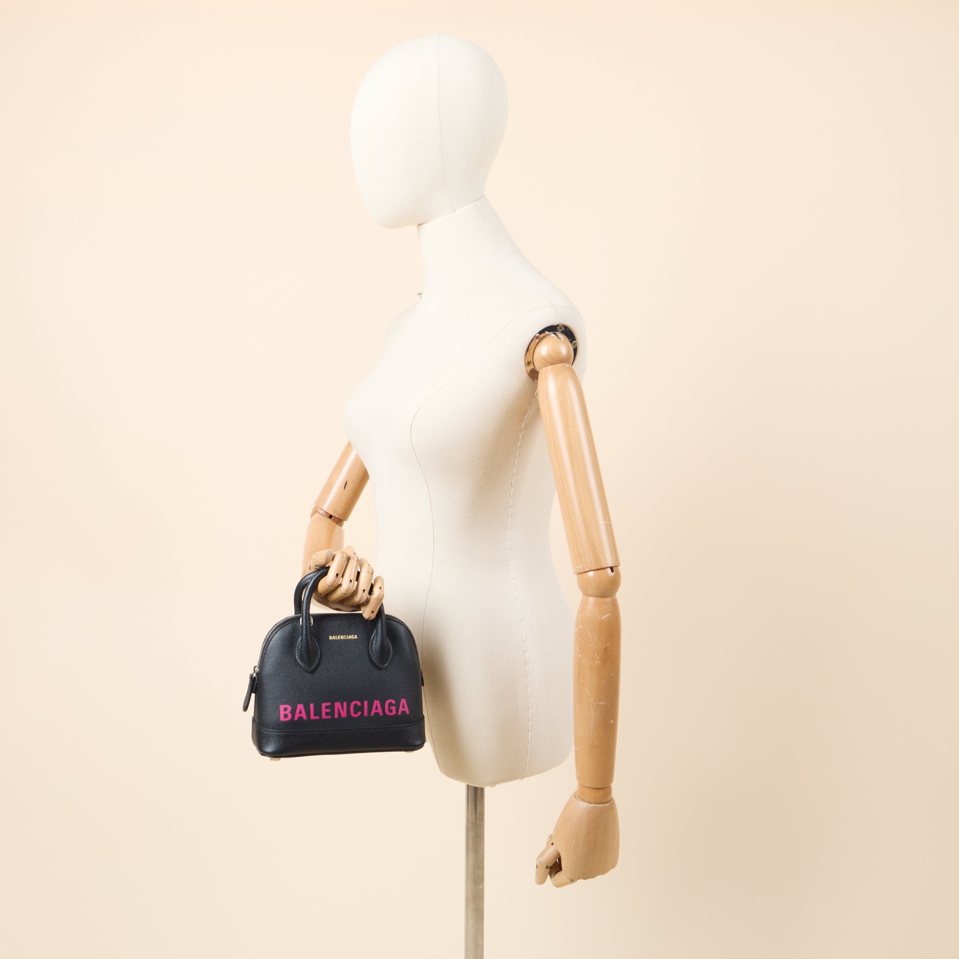 Balenciaga Top Handle Ville Top Handle XXS in Black, Leather — Alternate View 9