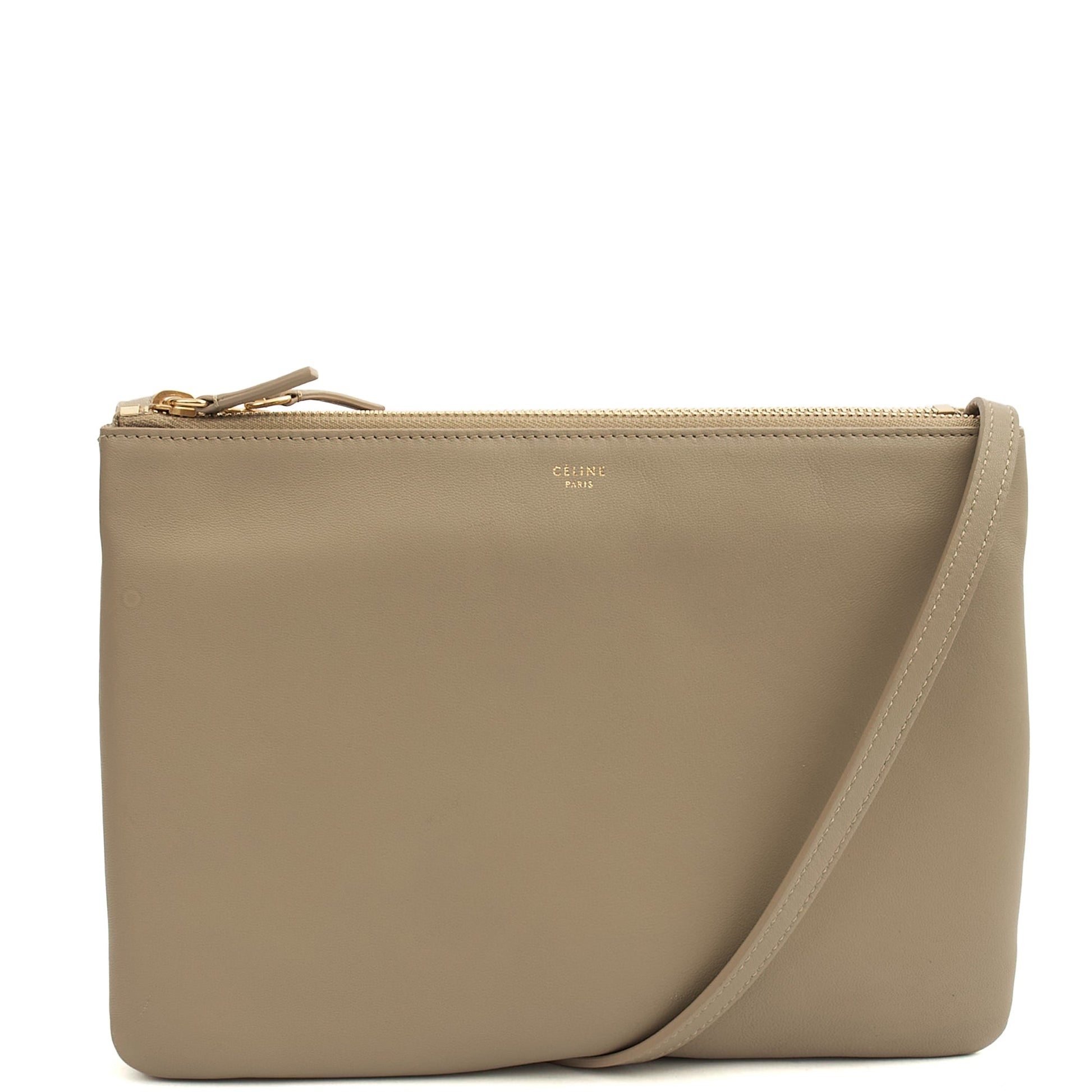 Celine Cross Body Trio in Grey, Box Calfskin — Alternate View 7