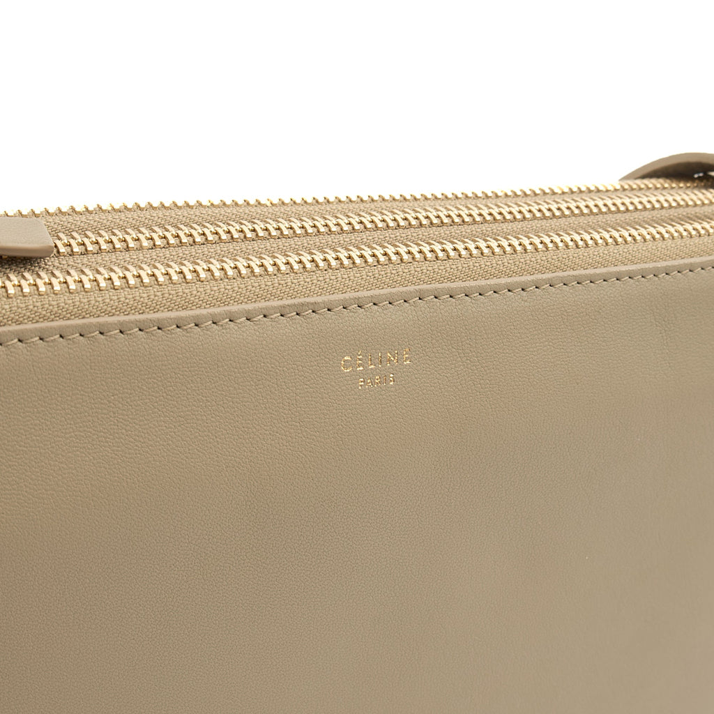 Celine Cross Body Trio in Grey, Box Calfskin — Lifestyle View