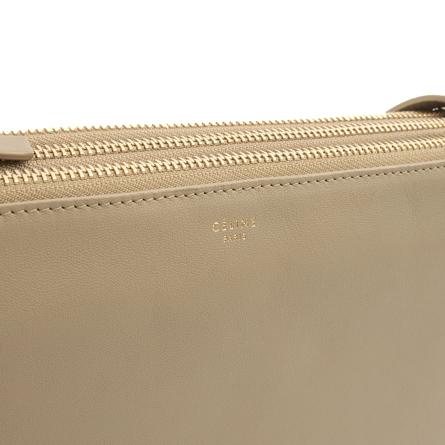 Celine Cross Body Trio in Grey, Box Calfskin — Lifestyle View