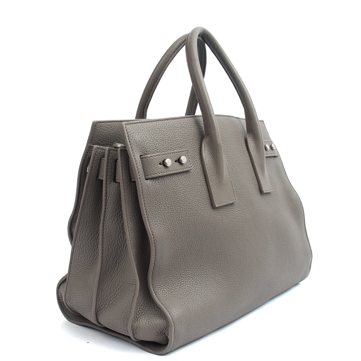 Saint Laurent Tote Sac de Jour in Grey, Calfskin Leather — Alternate View 10