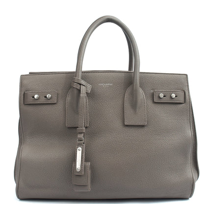 Saint Laurent Tote Sac de Jour in Grey, Calfskin Leather — Alternate View 8