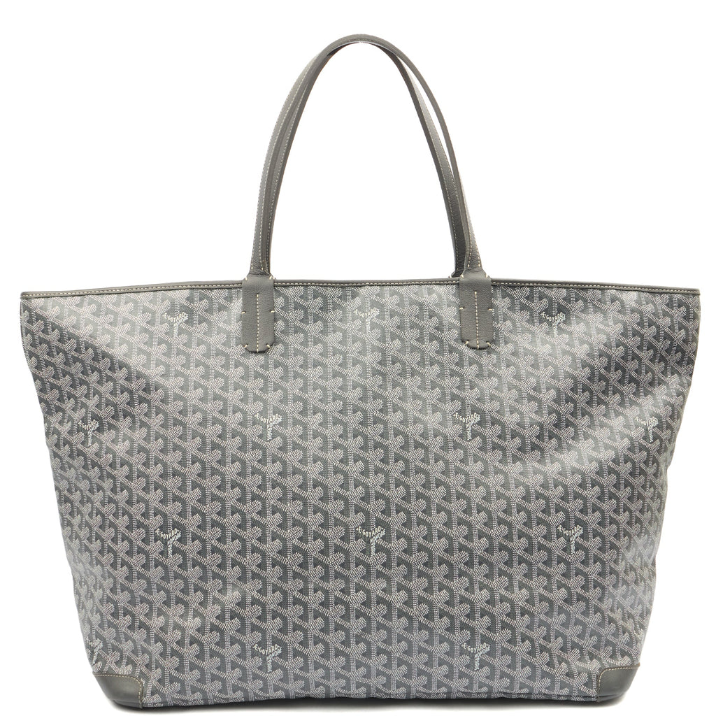 Goyard Tote Artois Tote MM in Grey, Leather — Back View