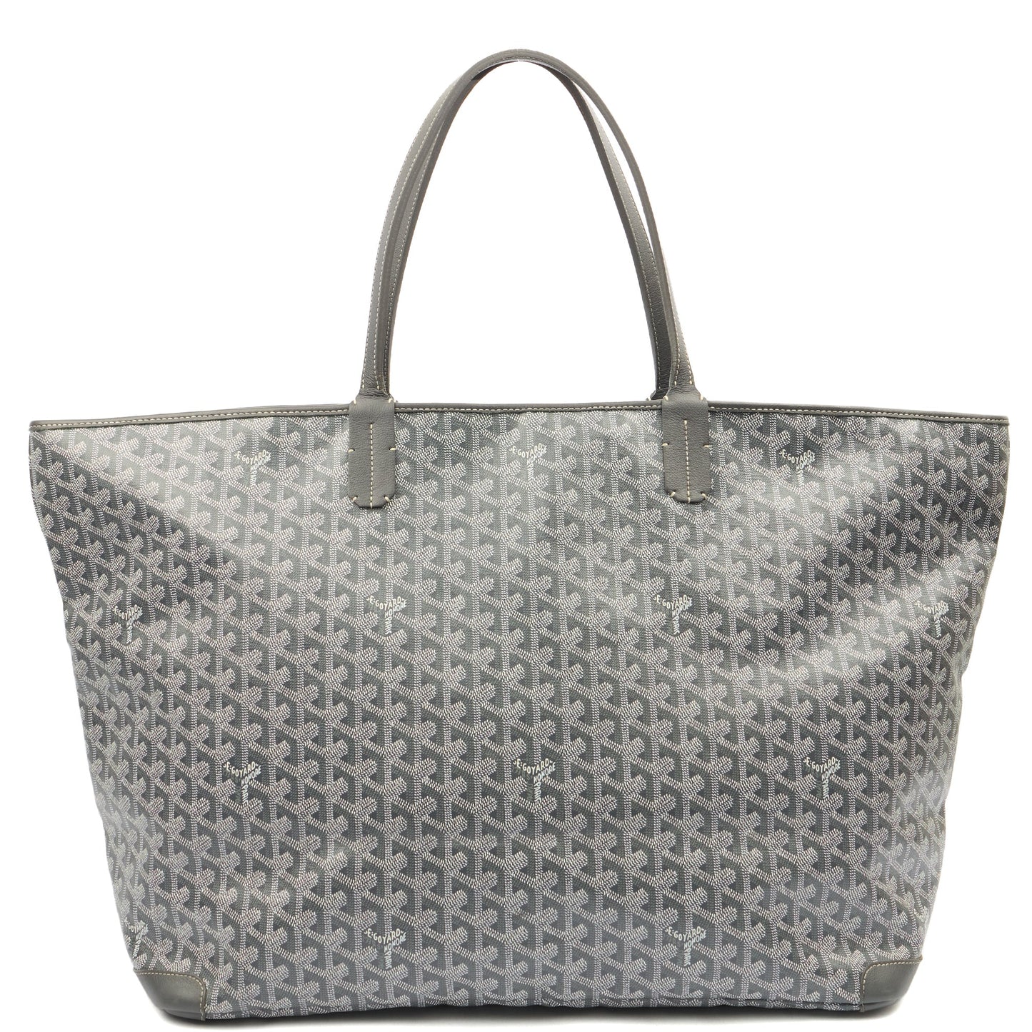 Goyard Tote Artois Tote MM in Grey, Leather — Back View