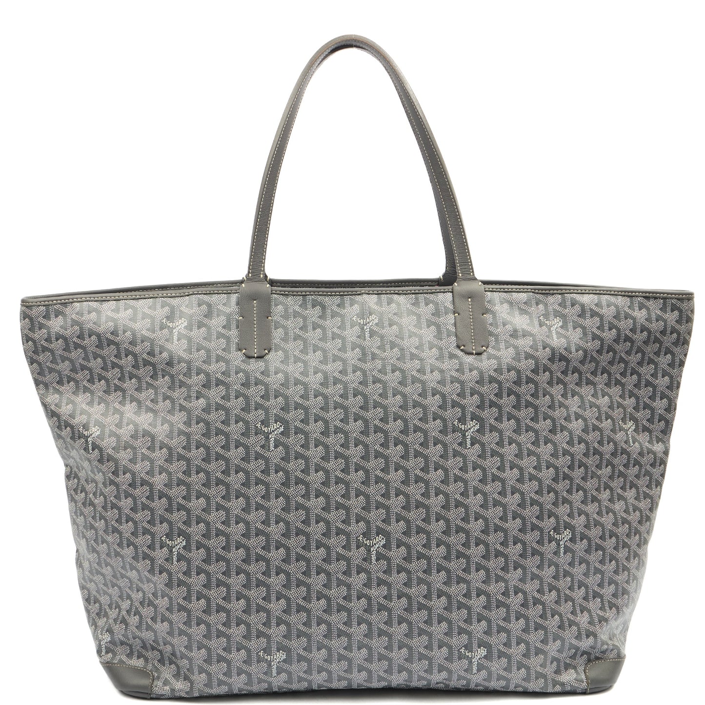 Goyard Tote Artois Tote MM in Grey, Leather — Front View