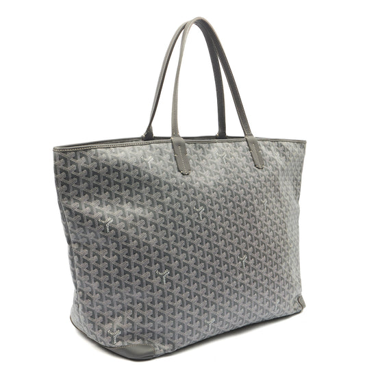 Goyard Tote Artois Tote MM in Grey, Leather — Side View