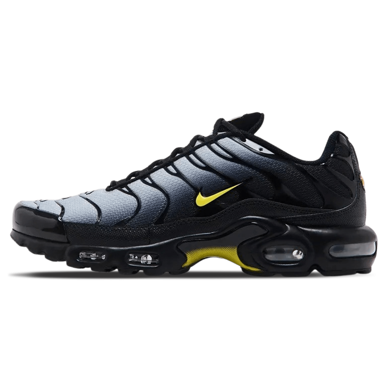 Nike Air Max Plus 'Wolf Grey Opti Yellow' — UK 3 | EU 35.5 | US 3.5 — Front View