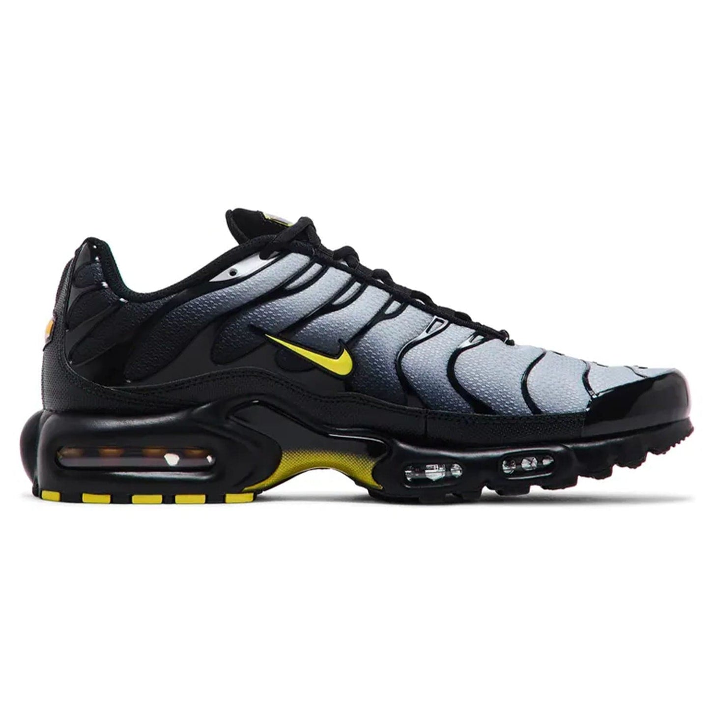 Nike Air Max Plus 'Wolf Grey Opti Yellow' — UK 3 | EU 35.5 | US 3.5 — Side View