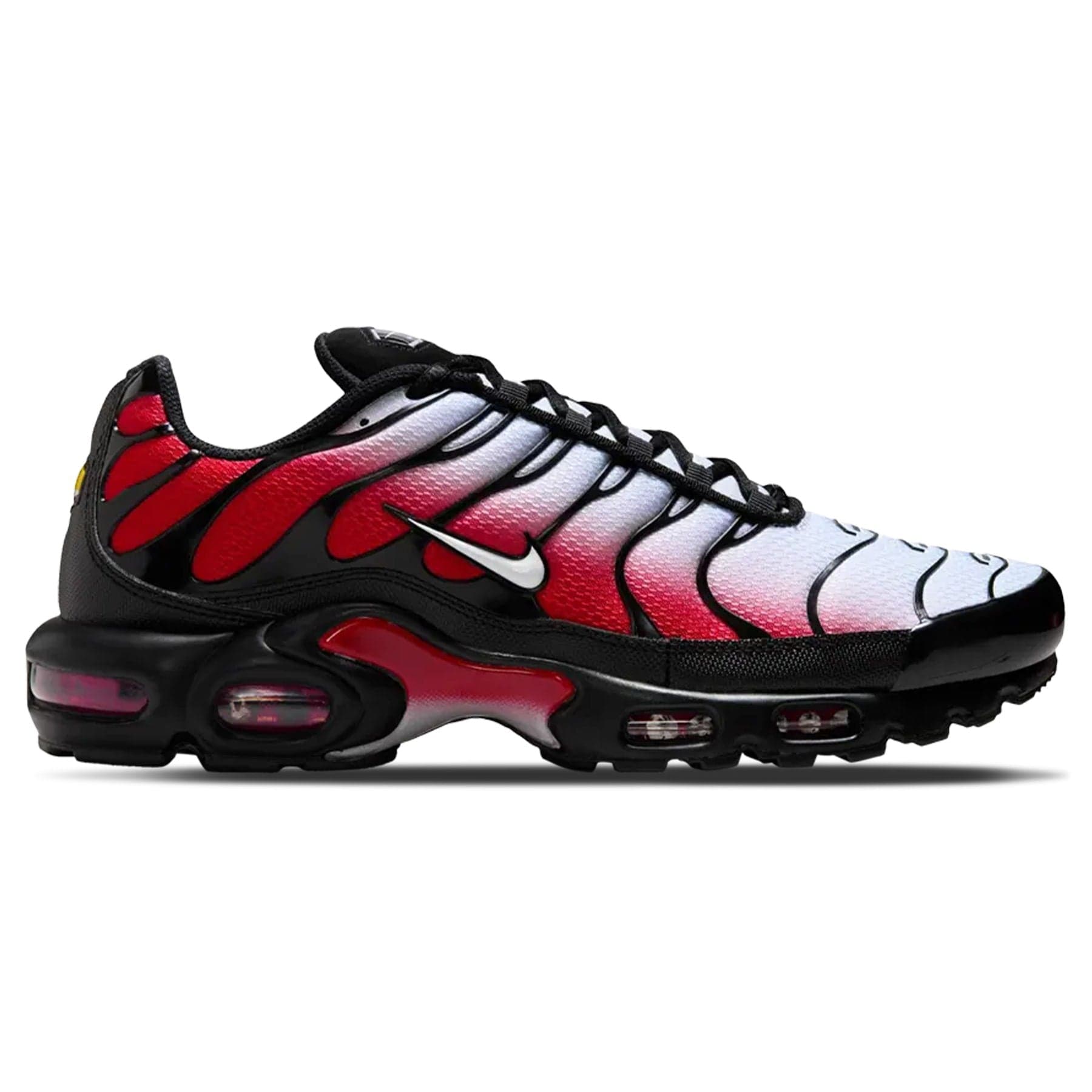 Nike Air Max Plus 'Pure Platinum University Red' — UK 3 | EU 35.5 | US 3.5 — Side View