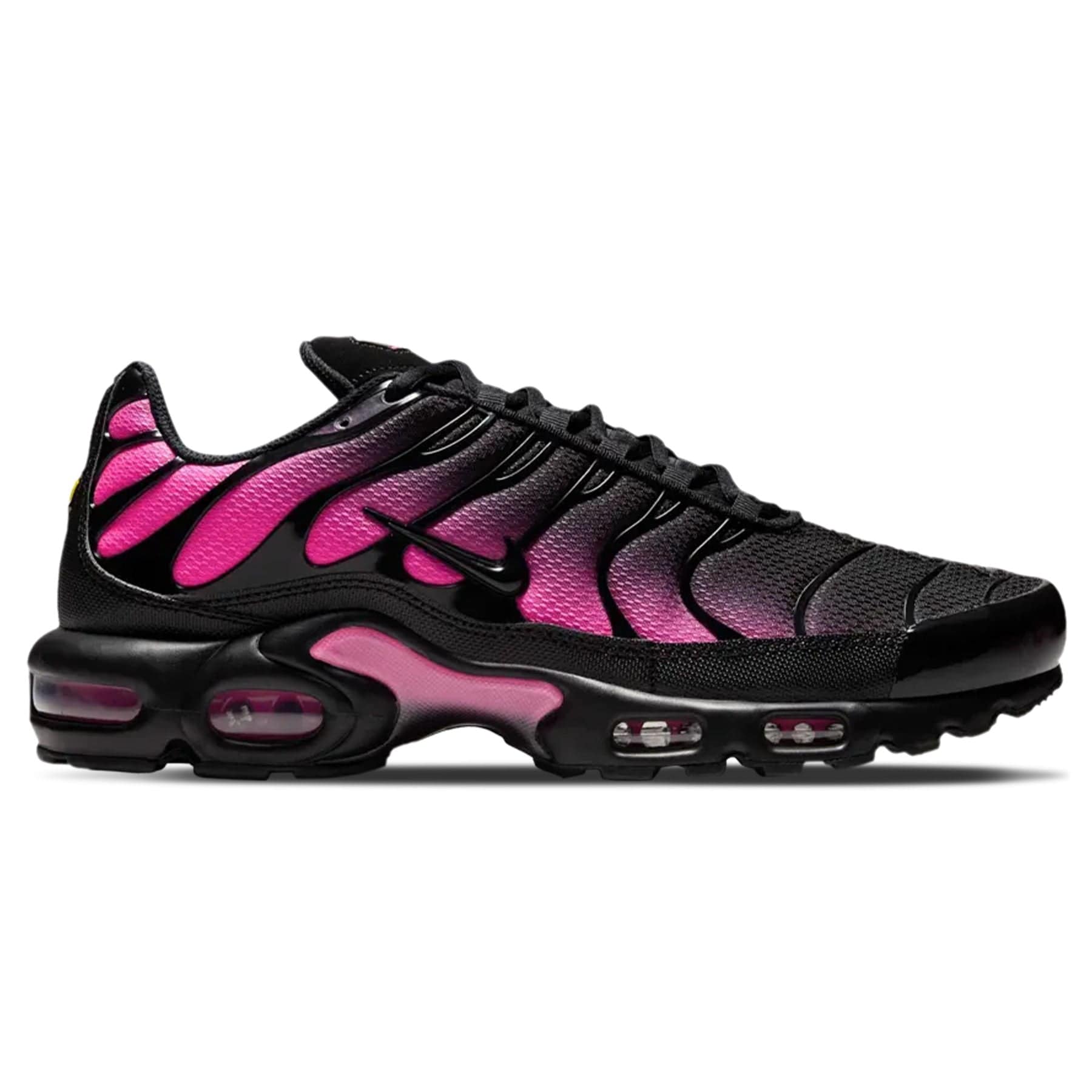 Nike Air Max Plus 'Black Laser Fuchsia' — UK 3 | EU 35.5 | US 3.5 — Side View