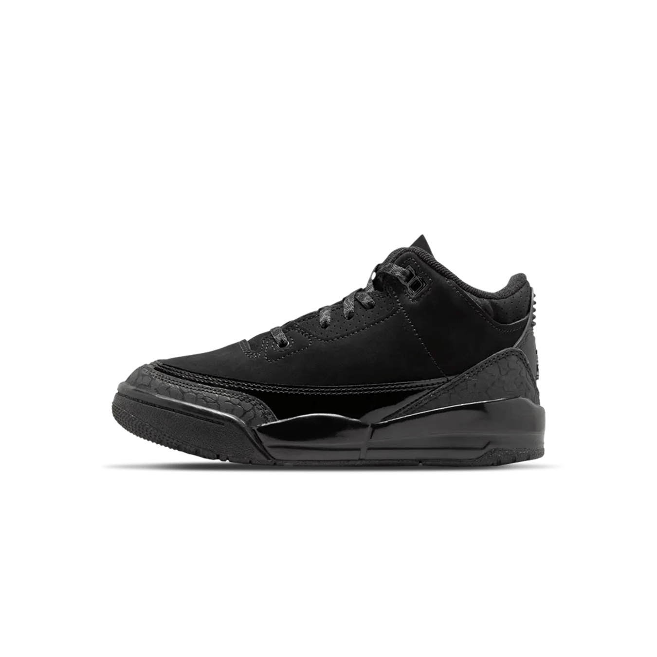 Air Jordan 3 Retro PS 'Black Cat' 2025 — UK 10C | EU 27.5 | US 10.5C — Front View
