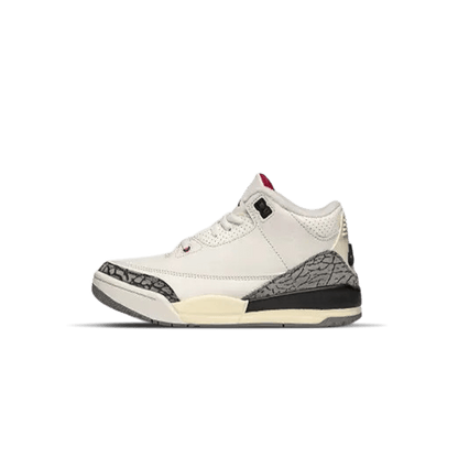 Air Jordan 3 Retro PS 'White Cement Reimagined' — UK 10C | EU 27.5 | US 10.5C — Front View
