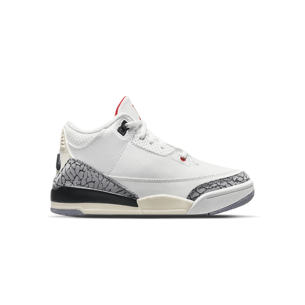 Air Jordan 3 Retro PS 'White Cement Reimagined' — UK 10C | EU 27.5 | US 10.5C — Side View