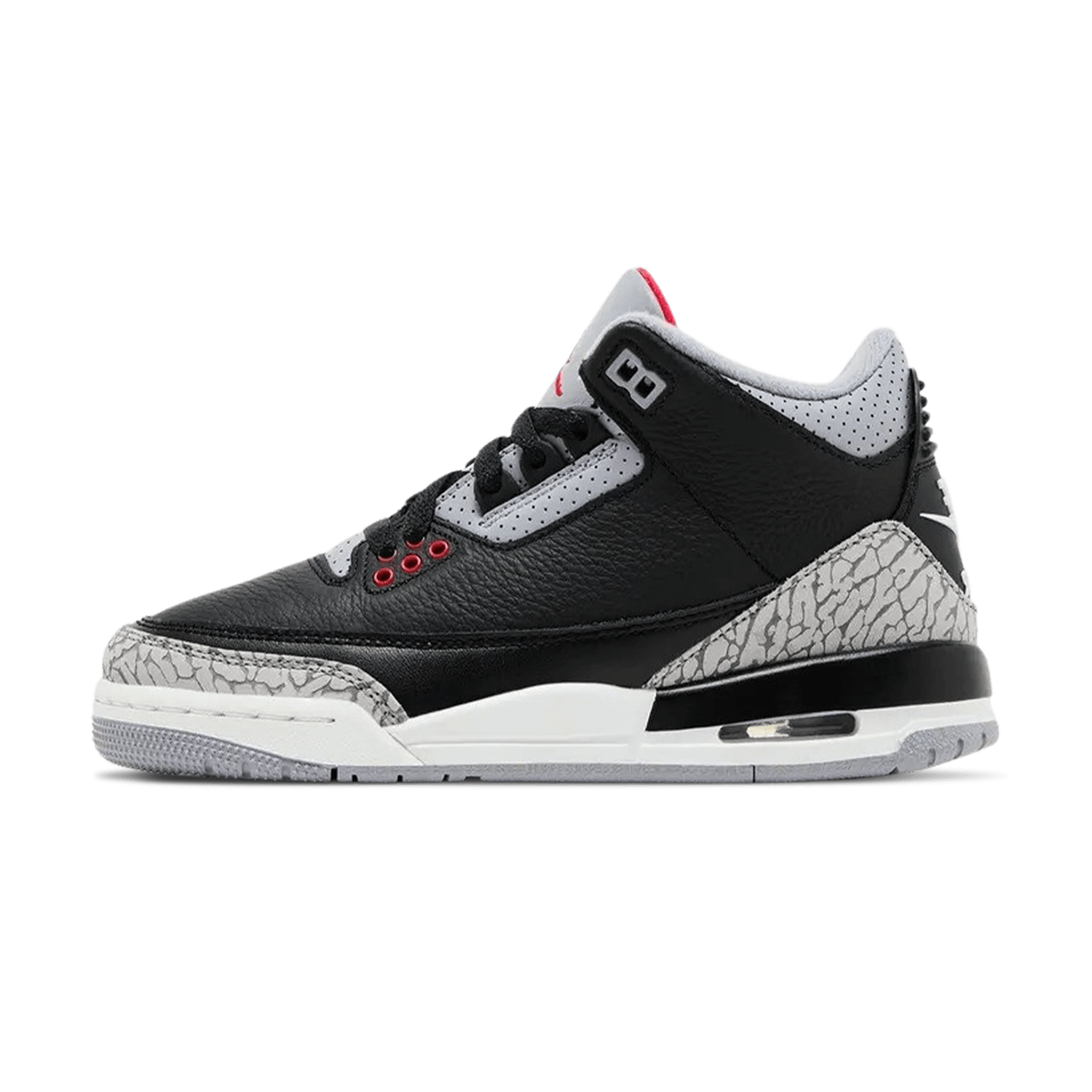 Air Jordan 3 Retro OG GS 'Black Cement' 2024 — UK 13.5 | EU 32 | US 1Y — Front View