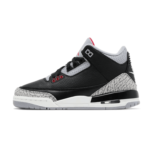 Air Jordan 3 Retro OG GS 'Black Cement' 2024 — UK 13.5 | EU 32 | US 1Y — Front View