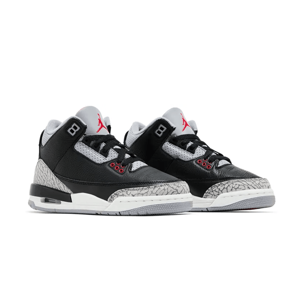 Air Jordan 3 Retro OG GS 'Black Cement' 2024 — UK 13.5 | EU 32 | US 1Y — Top View