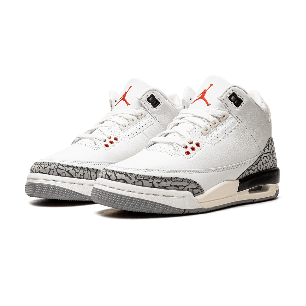 Air Jordan 3 Retro GS 'White Cement Reimagined' — UK 13.5 | EU 32 | US 1Y — Side View