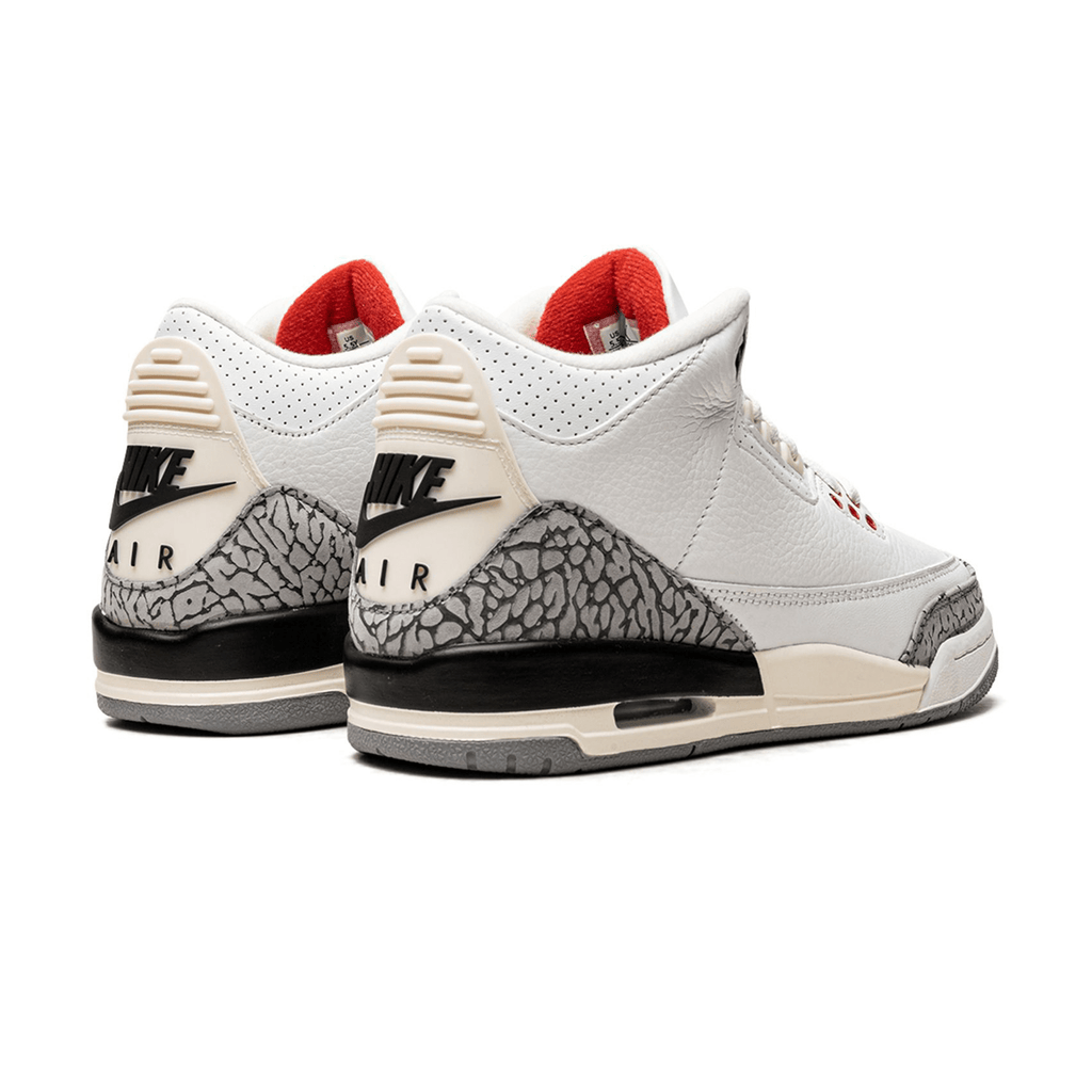 Air Jordan 3 Retro GS 'White Cement Reimagined' — UK 13.5 | EU 32 | US 1Y — Back View