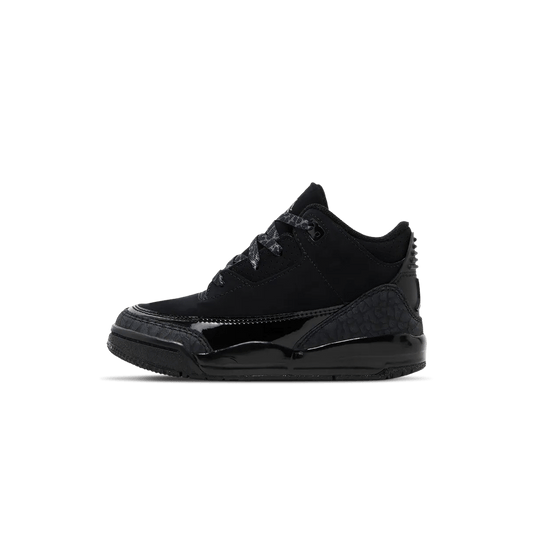 Air Jordan 3 Retro TD 'Black Cat' 2025 — UK 0C | EU 15 | US 0C — Front View