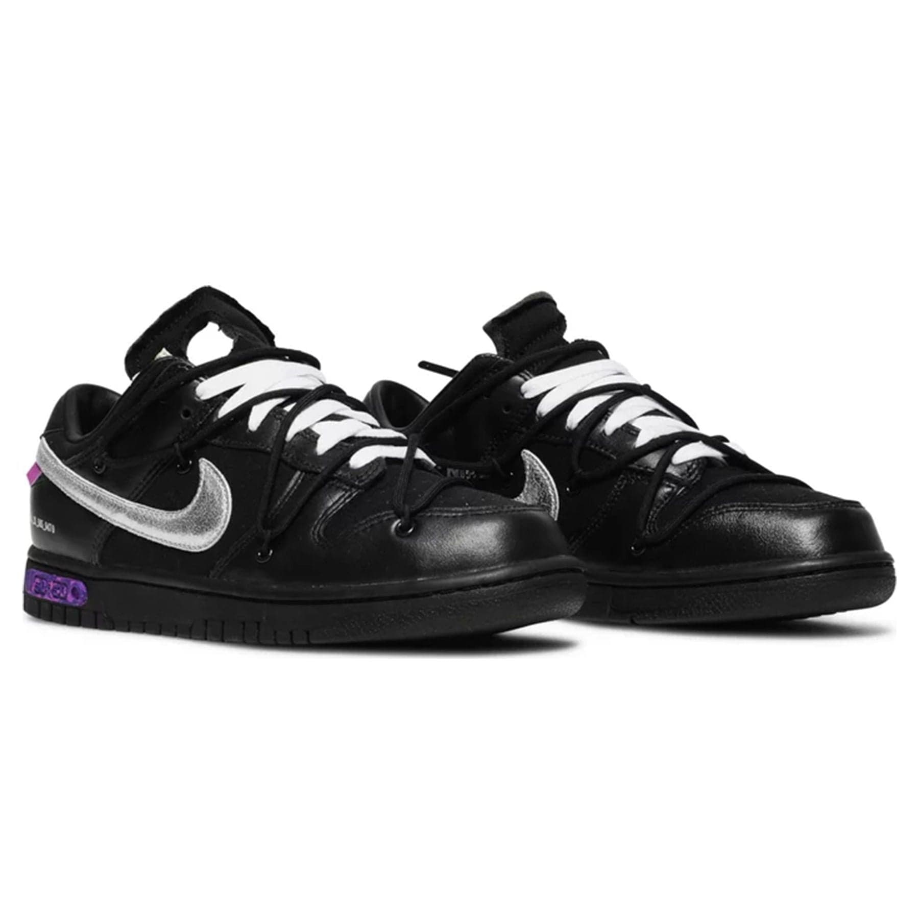 Off-White x Nike Dunk Low 'Lot 50 of 50' — UK 3 | EU 35.5 | US 3.5 — Back View