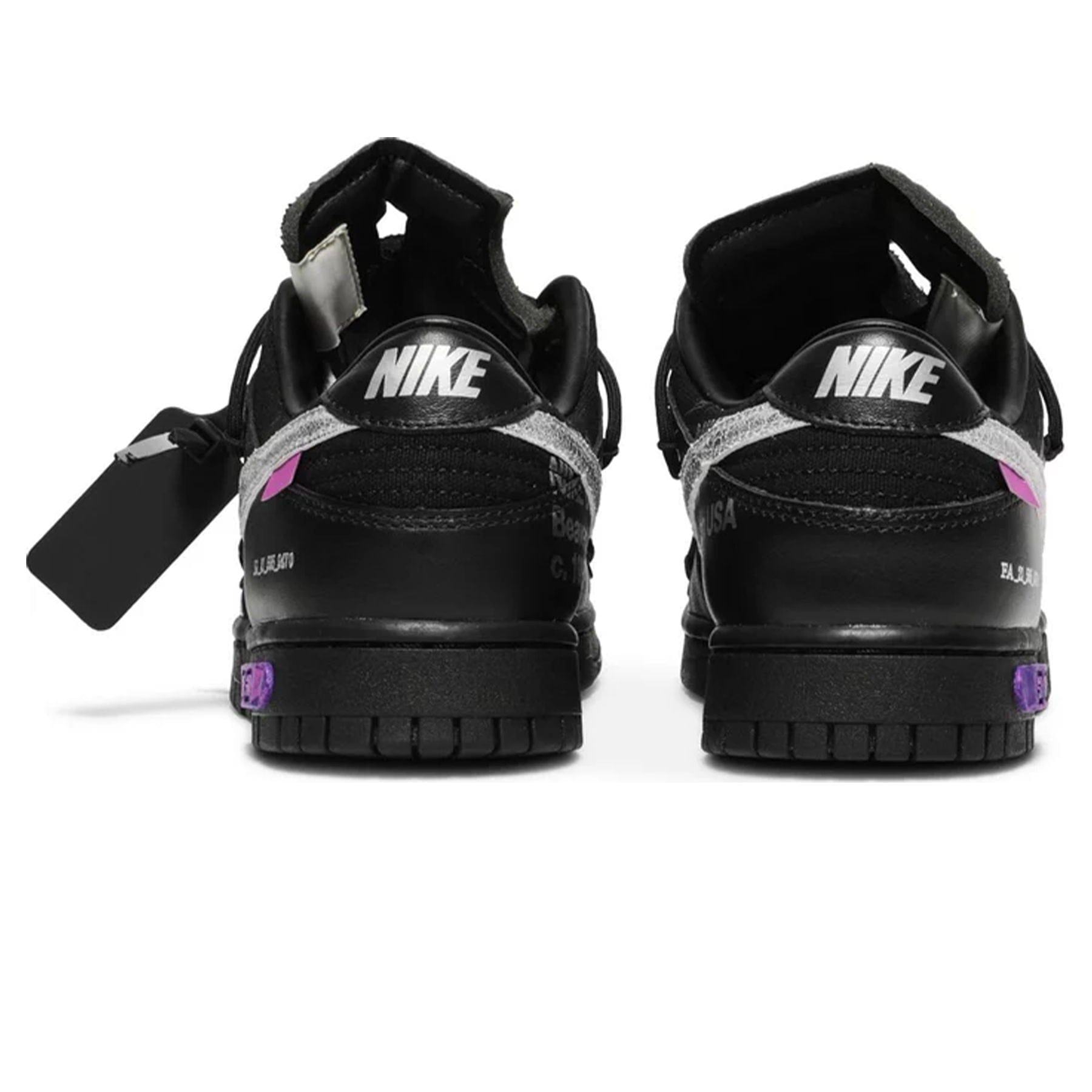 Off-White x Nike Dunk Low 'Lot 50 of 50' — UK 3 | EU 35.5 | US 3.5 — Top View