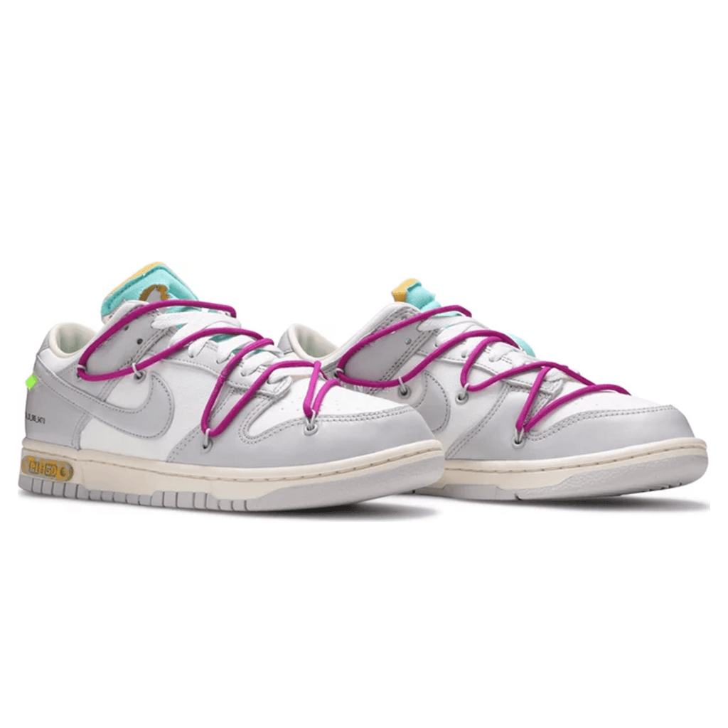 Off-White x Nike Dunk Low 'Lot 21 of 50' — UK 3 | EU 35.5 | US 3.5 — Back View