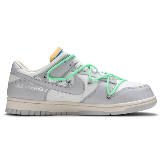 Off-White x Nike Dunk Low 'Lot 26 of 50' — UK 3 | EU 35.5 | US 3.5 — Side View