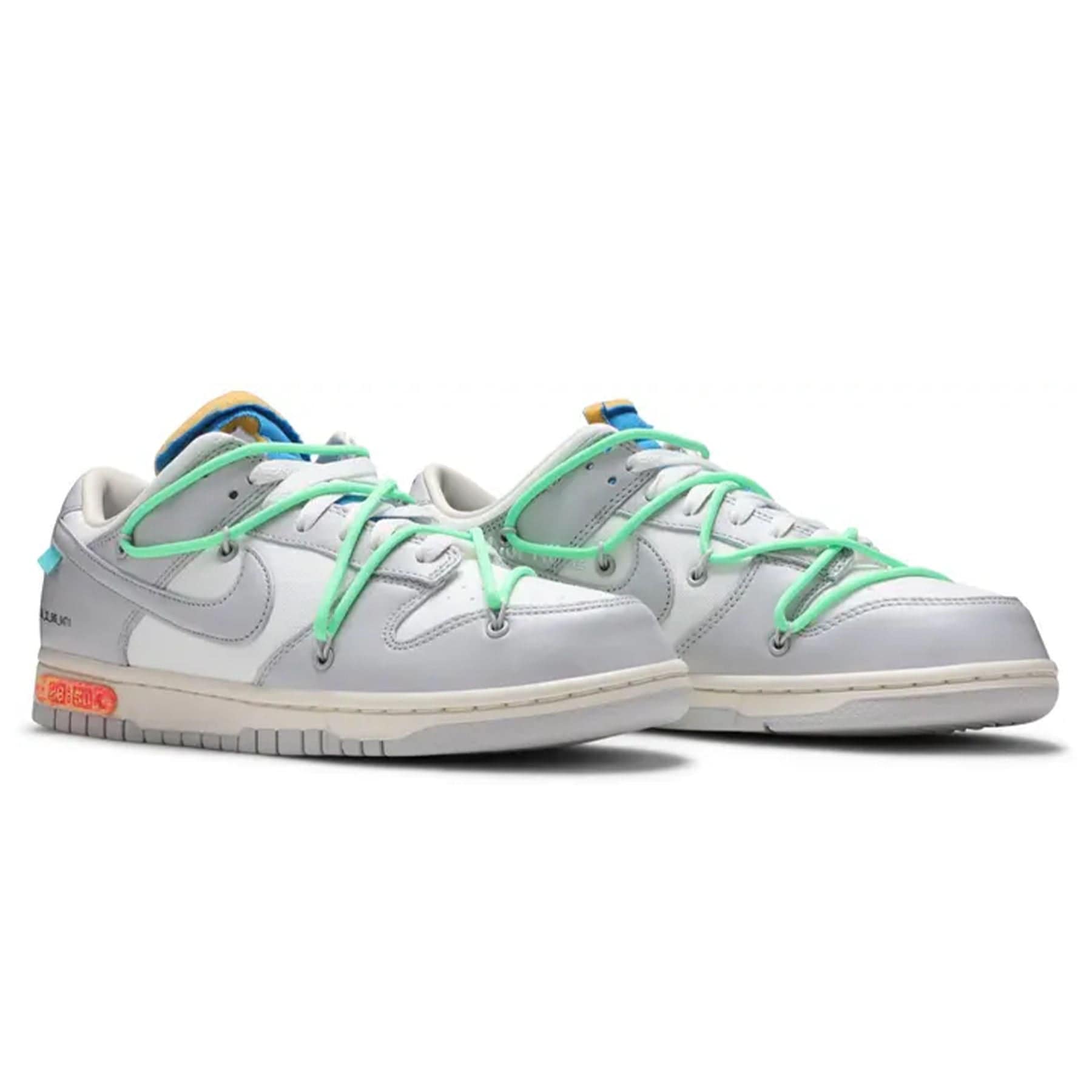 Off-White x Nike Dunk Low 'Lot 26 of 50' — UK 3 | EU 35.5 | US 3.5 — Back View