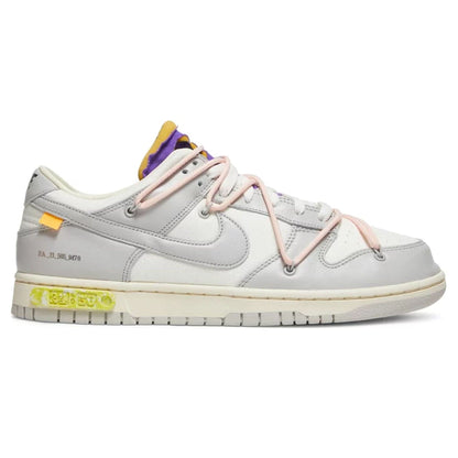 Off-White x Nike Dunk Low 'Lot 24 of 50' — UK 3 | EU 35.5 | US 3.5 — Side View